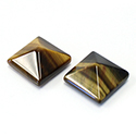 Gemstone Cabochon - Square Pyramid Top 17x17MM TIGEREYE
