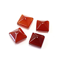 Gemstone Cabochon - Square Pyramid Top 9.2MM CORNELIAN