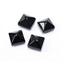 Gemstone Cabochon - Square Pyramid Top 9.2MM ONYX