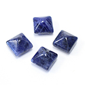 Gemstone Cabochon - Square Pyramid Top 9.2MM SODALITE