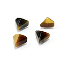 Gemstone Cabochon - Triangle Pyramid Top 08.5x8.5MM BROWN TIGEREYE