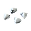 Gemstone Cabochon - Triangle Pyramid Top 08.5x8.5MM WHITE HOWLITE