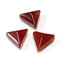 Gemstone Cabochon - Triangle Pyramid Top 12.4MM CORNELIAN