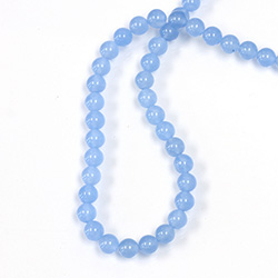 Gemstone Bead - Smooth Round 05MM DYED QUARTZ  Col. 12 CALCEDON