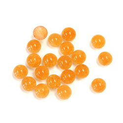 Gemstone Flat Back Cabochon - Round 04.5MM QUARTZ DYED #20 LT CORNELIAN