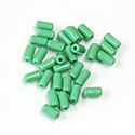 Preciosa Rola Beads - 03.5x7MM with a 1.0MM Hole 53210 GREEN