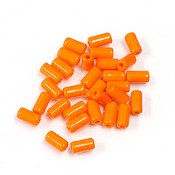 Preciosa Rola Beads - 03.5x7MM with a 1.0MM Hole ORANGE 93140
