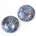 Synthetic Cabochon - Round 25MM Matrix SX11 GREEN-BLUE-BROWN