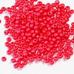 Preciosa Czech Glass Seed Bead - Round 10/0 Terra Intensive RED 16A98




