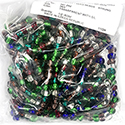 Preciosa Czech Glass Seed Bead - Round 34/0 MIXED SILVER LINE Colors