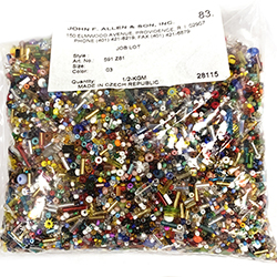 Preciosa Czech Glass Seed and Bugle Beads Mix of smaller sizes, MULTI COLOR MIX #03