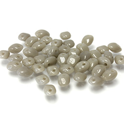 Preciosa Pressed Glass Bead - Solo 02.5x5MM GREY 43020