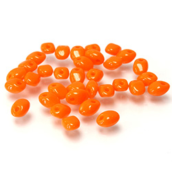 Preciosa Pressed Glass Bead - Solo 02.5x5MM ORANGE 93120