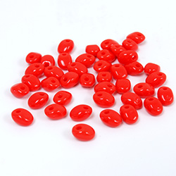 Preciosa Pressed Glass Bead - Solo 02.5x5MM RED 93180