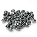 Preciosa Pressed Glass Bead - Solo 02.5x5MM HEMATITE