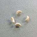 Plastic Bead - Opaque Color Smooth Banana 09x3MM MATTE IVORY