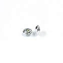 Metalized Plastic Bead - Rondelle Spacer 08x4MM SILVER