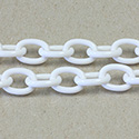 Plastic Chain Smooth Oval Link 18x13MM CHALKWHITE