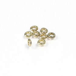 Metalized Plastic Bead - Smooth O Spacer 05MM GOLD