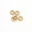 Wood Bead - Smooth Round Ring 15MM NATURAL
