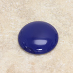 Glass Medium Dome Cabochon - Round 25MM LAPIS BLUE