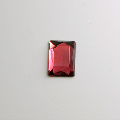 Glass Flat Back Foiled Rauten Rose - Cushion 14x10MM ROSE