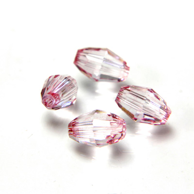 Preciosa Crystal Bead - Olive 06x4MM LT PINK