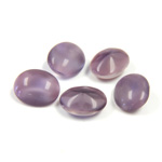 Glass Point Back Buff Top Stone Opaque Doublet - Oval 10x8MM AMETHYST MOONSTONE