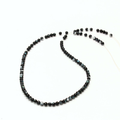 Shell Bead - Smooth Round 03MM BLACK TAHITI PEARL