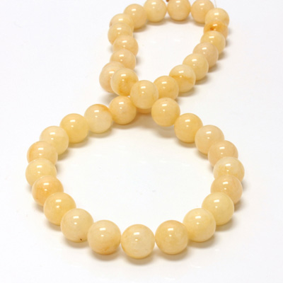 Gemstone Bead - Smooth Round 10MM PINEAPPLE JASPER