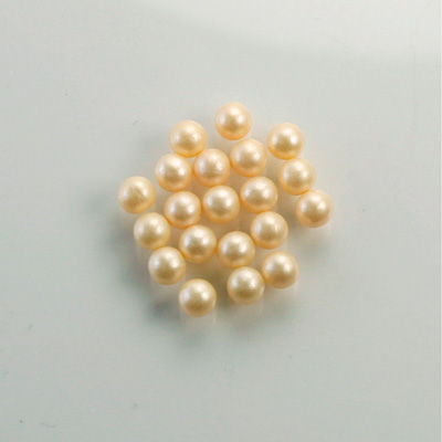 Czech Glass Pearl No-Hole Ball - 3.5MM CREME 70414