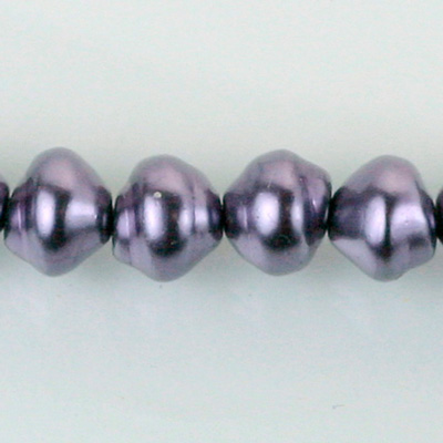 Czech Glass Pearl Bead - Snail Shell 10MM WISTERIA 24921