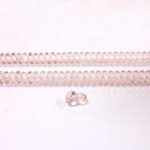 Czech Pressed Glass Bead - Smooth Rondelle 4MM ROSALINE