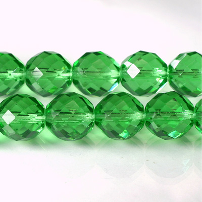 Czech Glass Fire Polish Bead - Round 12MM PERIDOT