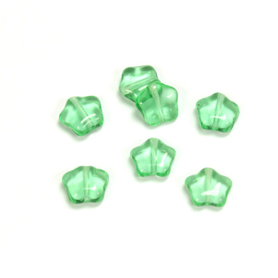 Czech Pressed Glass Bead - Star 08MM PERIDOT