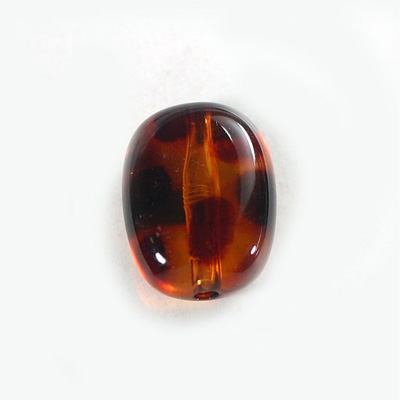 Plastic  Bead - Mixed Color Smooth Flat Keg 24x18MM TORTOISE