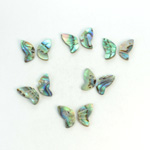 Shell Flat Back Stone - Butterfly Wings 09x5.5MM ABALONE