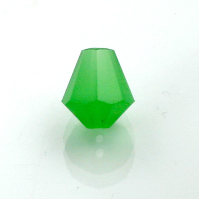 Chinese Cut Crystal Bead - Cone 10x9MM OPAL GREEN