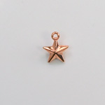 Metalized Plastic Pendant- Star 11x9 COPPER