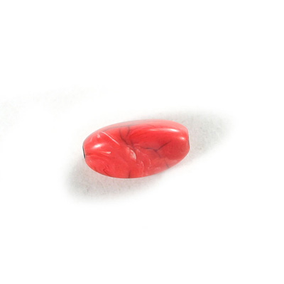 Plastic  Bead - Mixed Color Smooth Beggar 22x12MM CORAL MATRIX