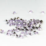 Plastic Point Back Foiled Chaton - Round 2MM LT AMETHYST
