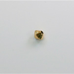 Metalized Plastic Bead - Ribbed Bicone 05MM GOLD