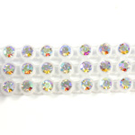 Plastic Rhinestone Banding 3 Row PP26 (SS13) CRYSTAL AB-ALABASTER