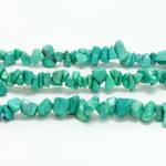 Gemstone Bead - Chip Baroque HOWLITE-DYED CHINESE TURQUOISE