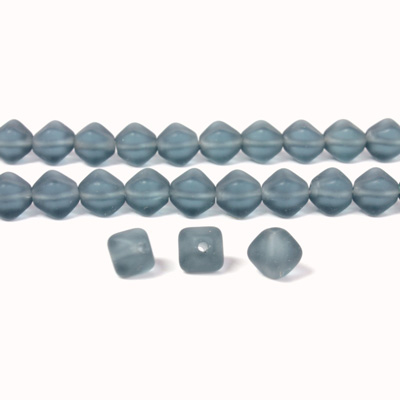 Czech Pressed Glass Bead - Smooth Bicone 06MM MATTE MONTANA