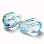 Preciosa Crystal Bead - Pear 13.5x9MM LT BLUE