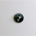 Glass Flat Back Rauten Rose - Round 10MM HEMATITE Coated