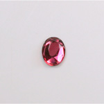 Glass Flat Back Rose Cut Faceted Foiled Stone - Oval 10x8MM ROSE