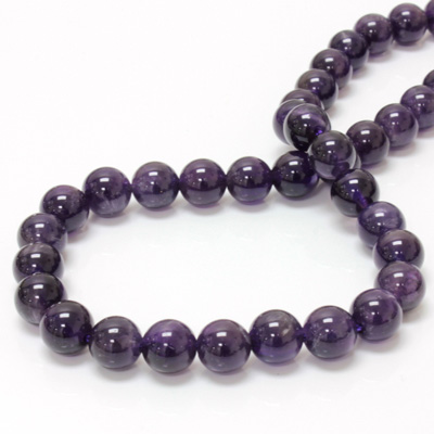 Gemstone Bead - Smooth Round 10MM AMETHYST