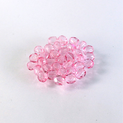 Czech Glass Fire Polish Bead - Round 04MM COATED ROSE 21264